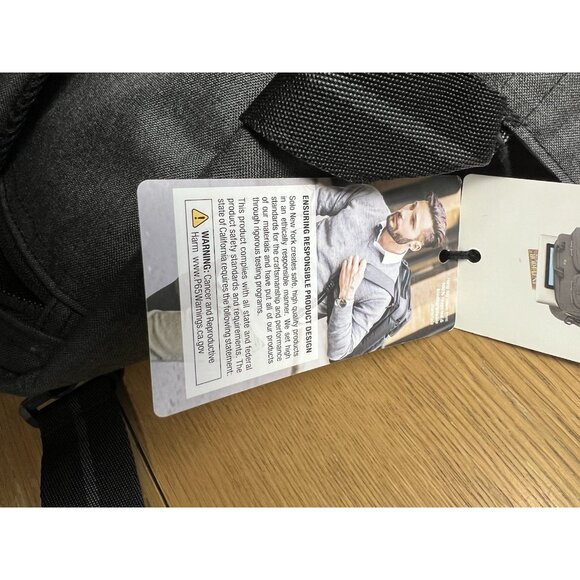 Solo New York Duane Hybrid Briefcase Backpack for 15.6" Laptop Gray NWT - Picture 10 of 11